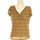 Vêtements Femme T-shirts & Polos Breal top manches courtes  40 - T3 - L Marron Marron