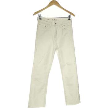 Vêtements Femme Jeans Long Mango jean droit femme  34 - T0 - XS Blanc Blanc