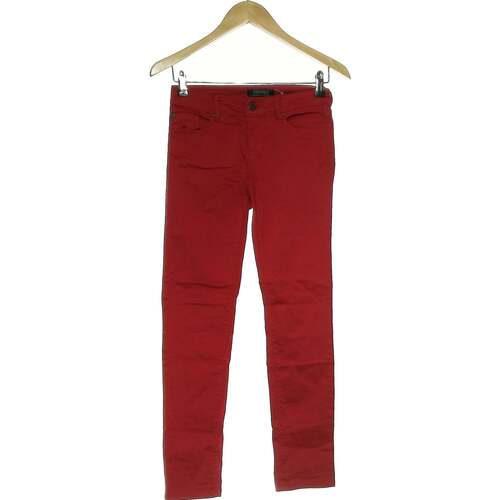 Vêtements Femme Jeans Bonobo jean droit femme  34 - T0 - XS Rouge Rouge