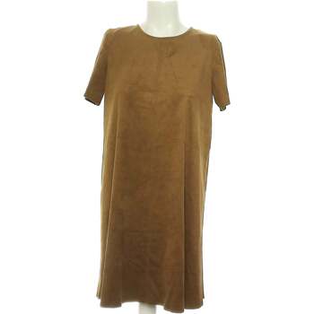 robe courte stradivarius  robe courte  36 - t1 - s marron 