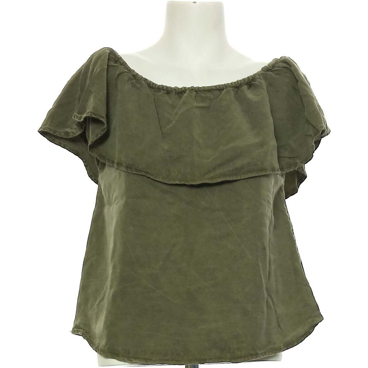 Vêtements Femme T-shirts Swoosh & Polos Pimkie top manches courtes  36 - T1 - S Vert Vert