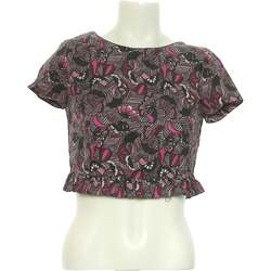 Vêtements Femme T-shirts & Polos Zara top manches courtes  34 - T0 - XS Gris Gris