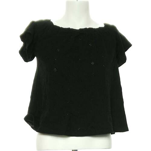 Vêtements Femme Coton Du Monde Pimkie top manches courtes  36 - T1 - S Noir Noir