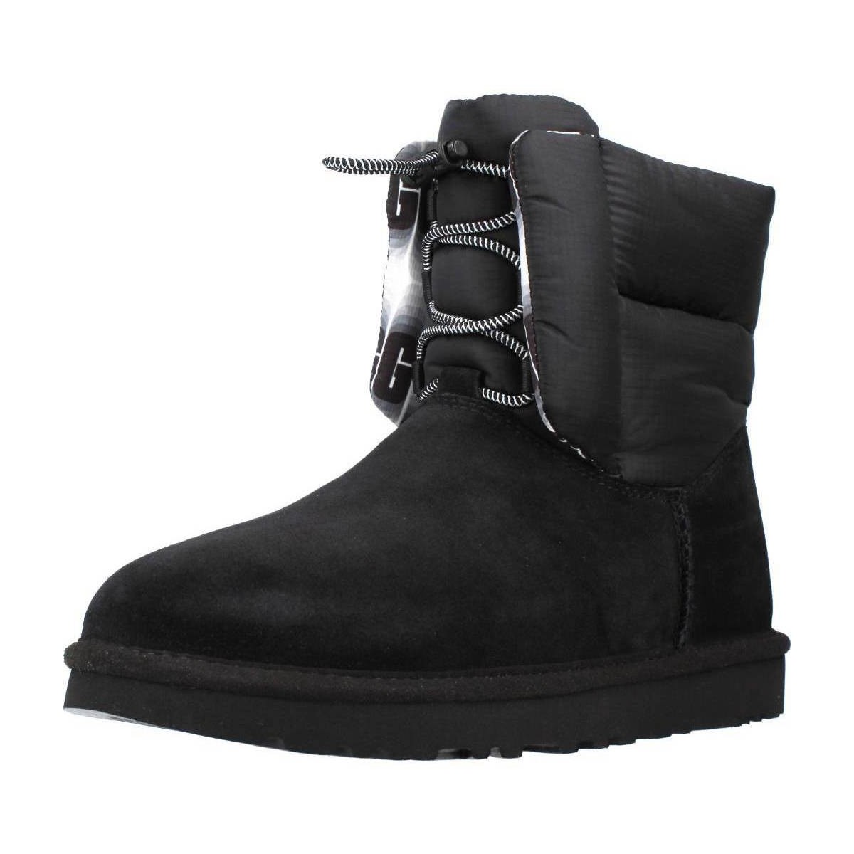 Chaussures Femme Bottines UGG W CLASSIC MAXI TOGGLE Noir