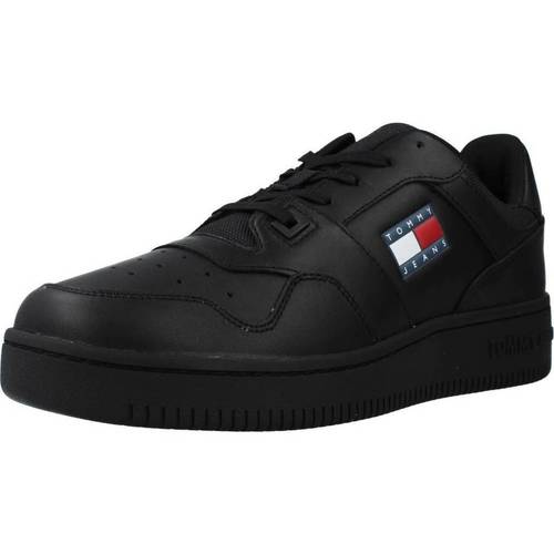 Chaussures Homme Baskets mode Tommy Jeans RETRO BASKET TJM ESS Noir