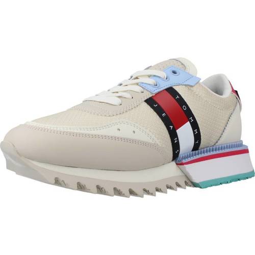 Chaussures Femme Baskets mode Tommy Jeans SNEAKER CLEATED Beige