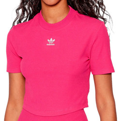 Vêtements Fille T-shirts manches courtes adidas jersey Originals HG6165 Rose