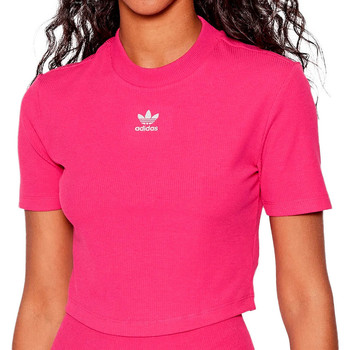 Vêtements Fille T-shirts manches courtes vita adidas Originals HG6165 Rose