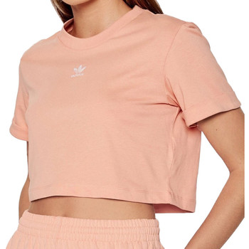 Vêtements Fille T-shirts manches courtes adidas cheap Originals H37883 Rose
