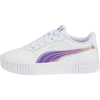 Chaussures Fille Baskets basses forever Puma Basket à Lacets  Carina 2.0 Holo AC Inf Blanc
