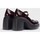 Chaussures Femme Escarpins Wonders Lala H-4926 Burdeos Rouge