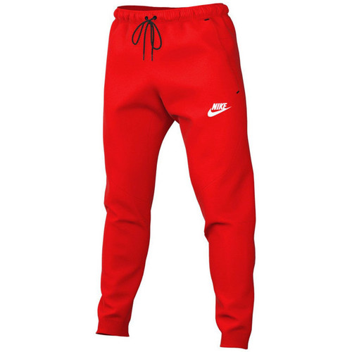 VêDenim Homme Pantalons de survêtement Nike TECH FLEECE Rouge