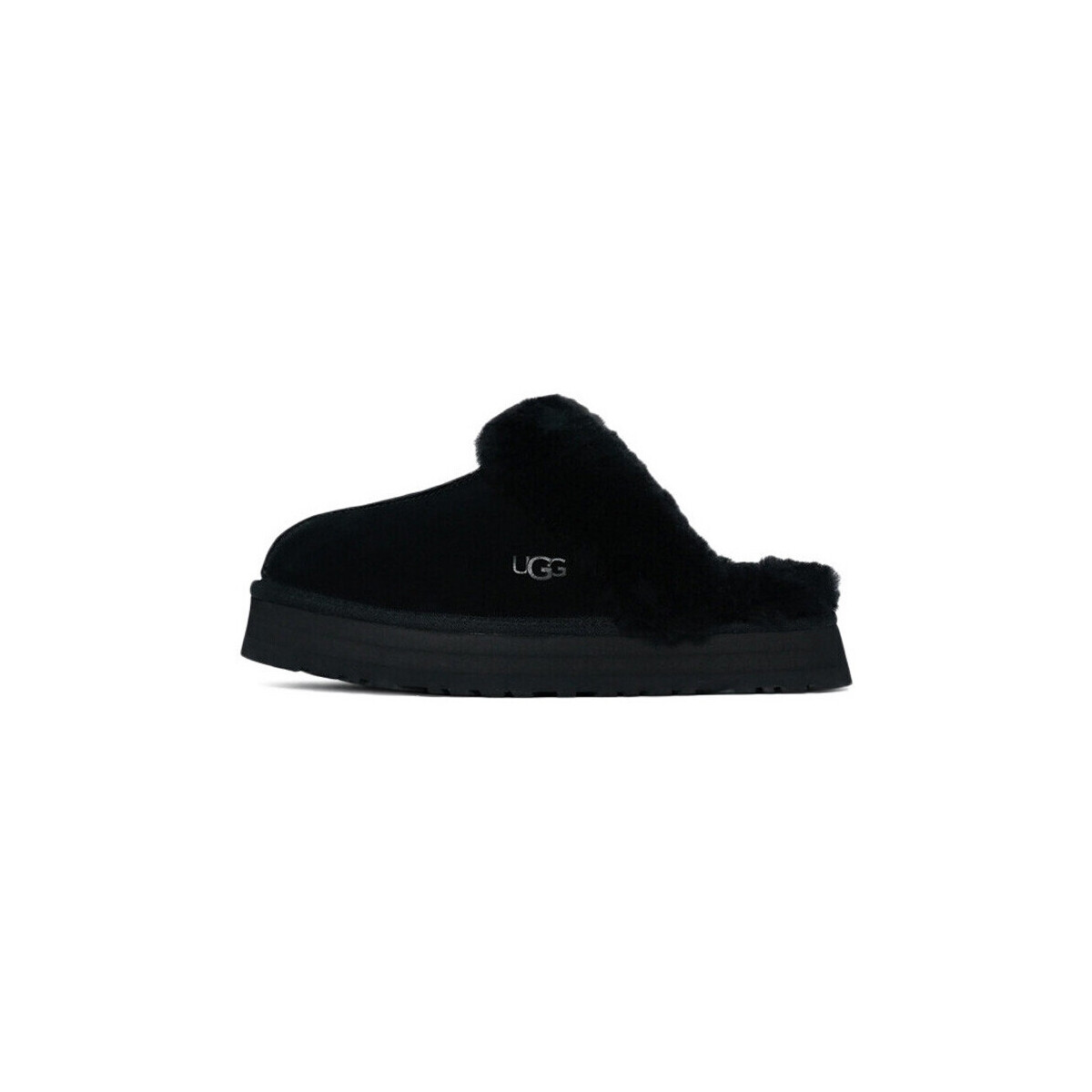 Chaussures Femme Chaussons UGG Chausson mules  W DISQUETTE Noir