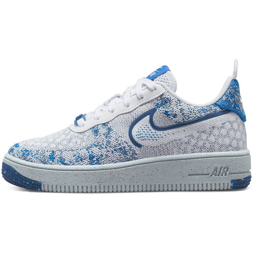 Chaussures Enfant Baskets basses Nike black Air Force 1 Crater Flyknit Junior Blanc