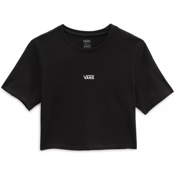 Vêtements Femme T-shirts manches courtes Vans Flying V Crop Crew Noir