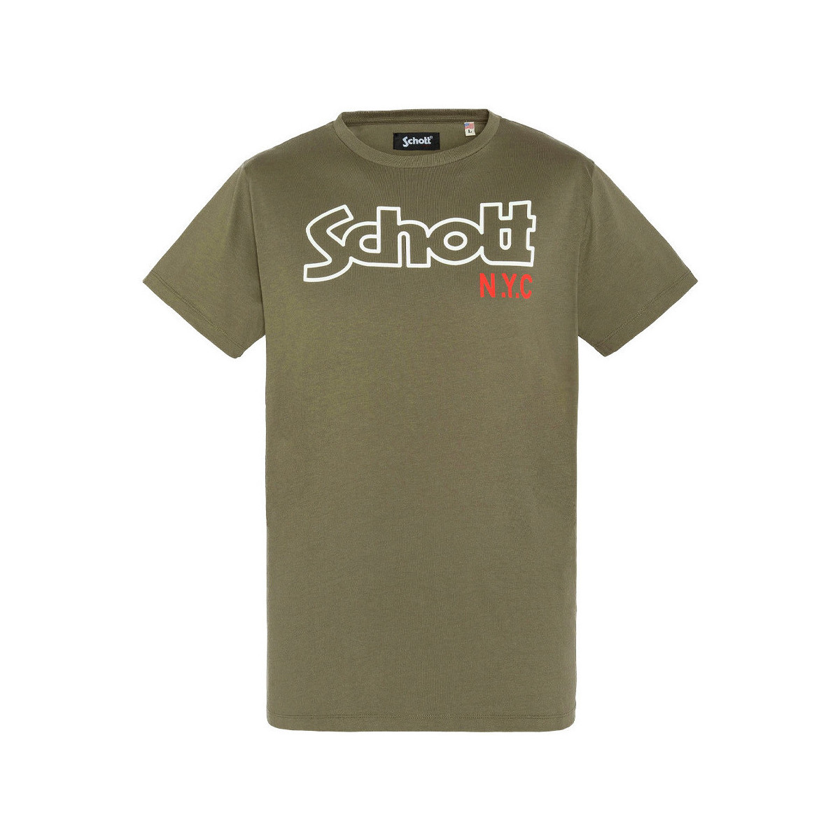 Vêtements Homme T-shirts & Polos Schott TSCREWVINT Vert