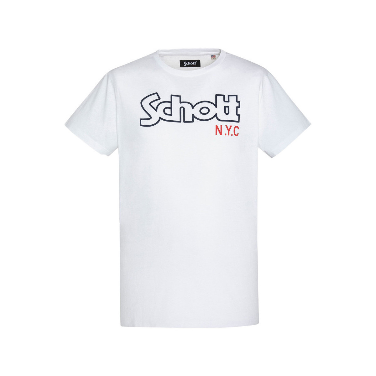 Vêtements Homme T-shirts & Polos Schott TSCREWVINT Blanc