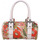 Sacs Femme Sacs porté main Fuchsia Sac à main bowling toile motif fleurs multicolore Rose