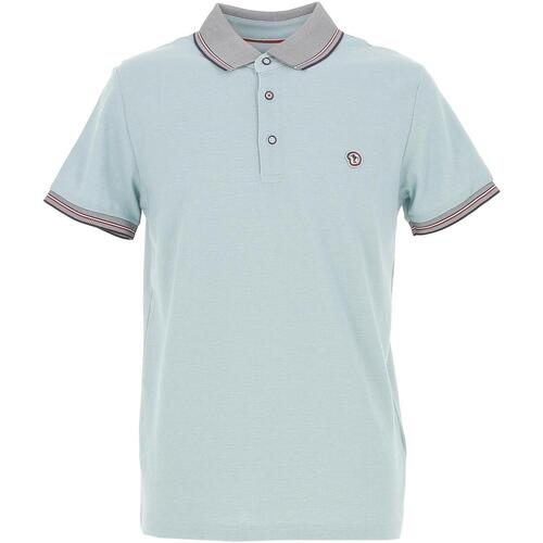 Vêtements Homme Stitched detailing running along the back Benson&cherry Tricolore polo mc Vert