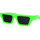 Montres & Bijoux Lunettes de soleil Leziff Occhiali da Sole  Miami M4939 C13 Verde Fluo Kaki
