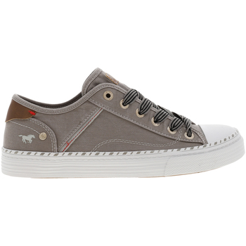 Chaussures Femme Baskets mode Mustang Femme Baskets basses toile Gris