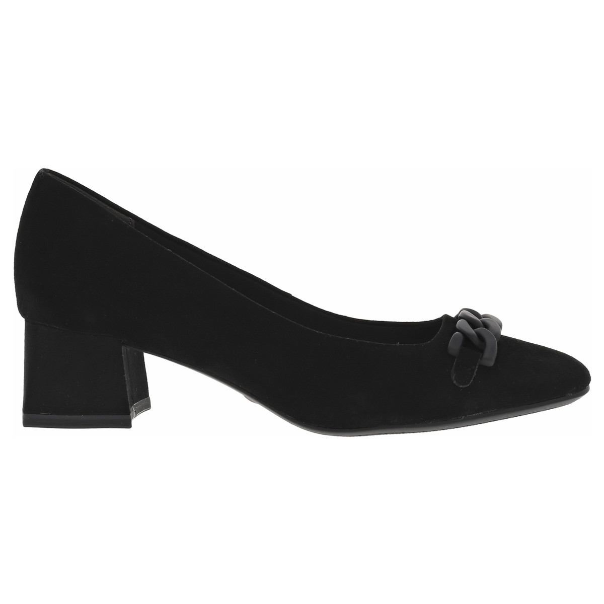 Chaussures Femme Escarpins Tamaris Escarpins cuir talon carré Noir