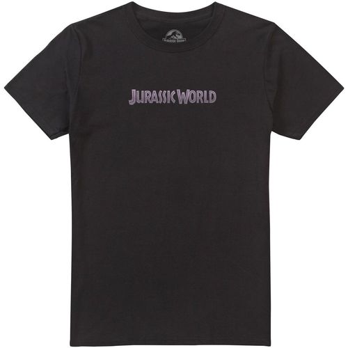 Vêtements Homme T-shirts manches longues Jurassic World Big Park Noir