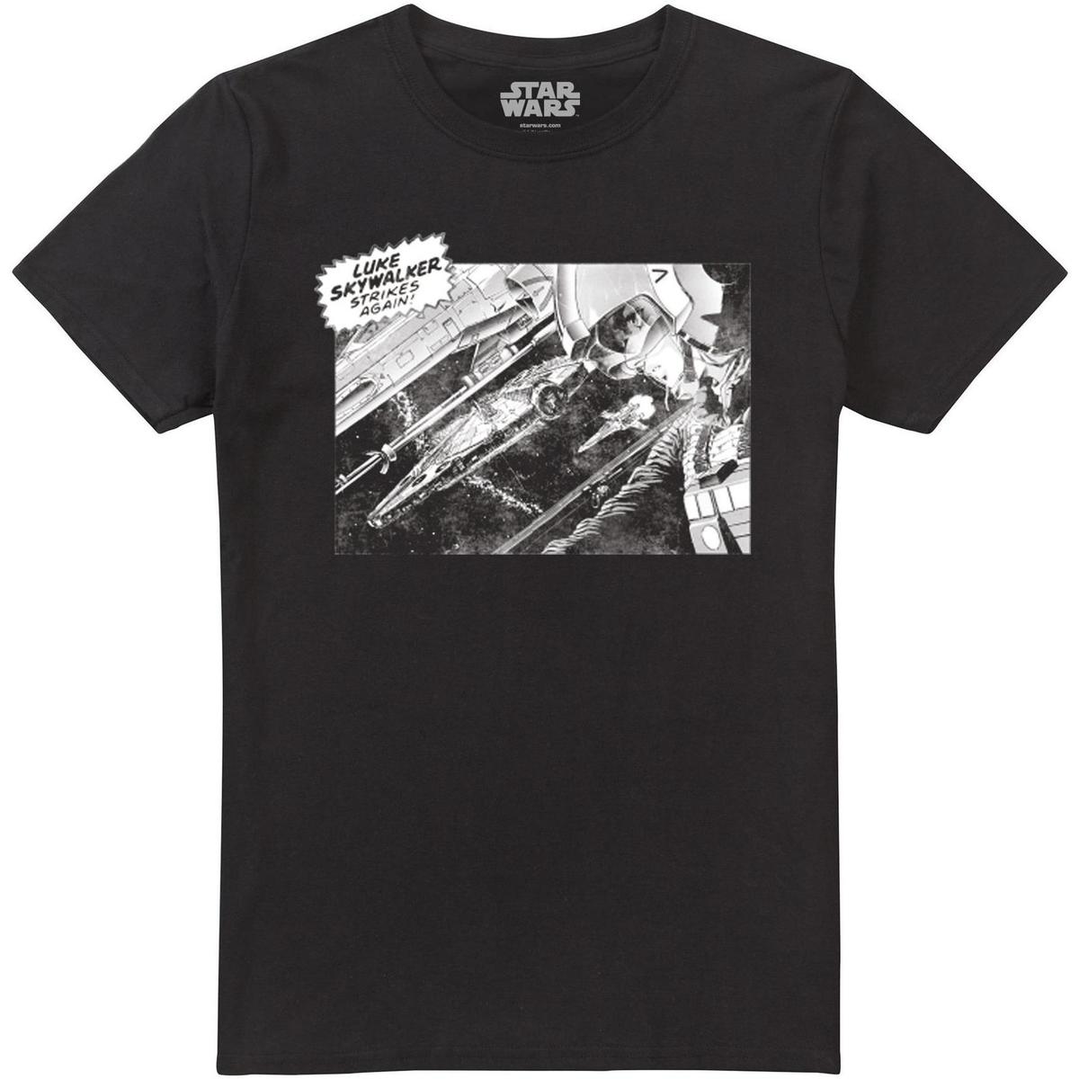 Vêtements Homme T-shirts manches longues Disney Skywalker Strikes Again Noir