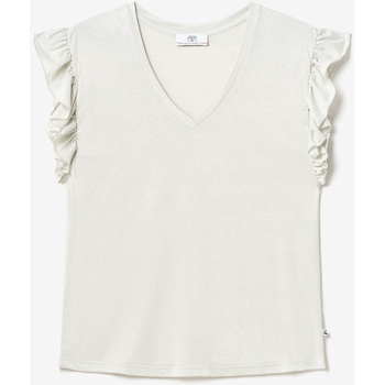 Vêtements Femme T-shirts & Polos Sacs à mainises Top ryls blanc irisé Blanc