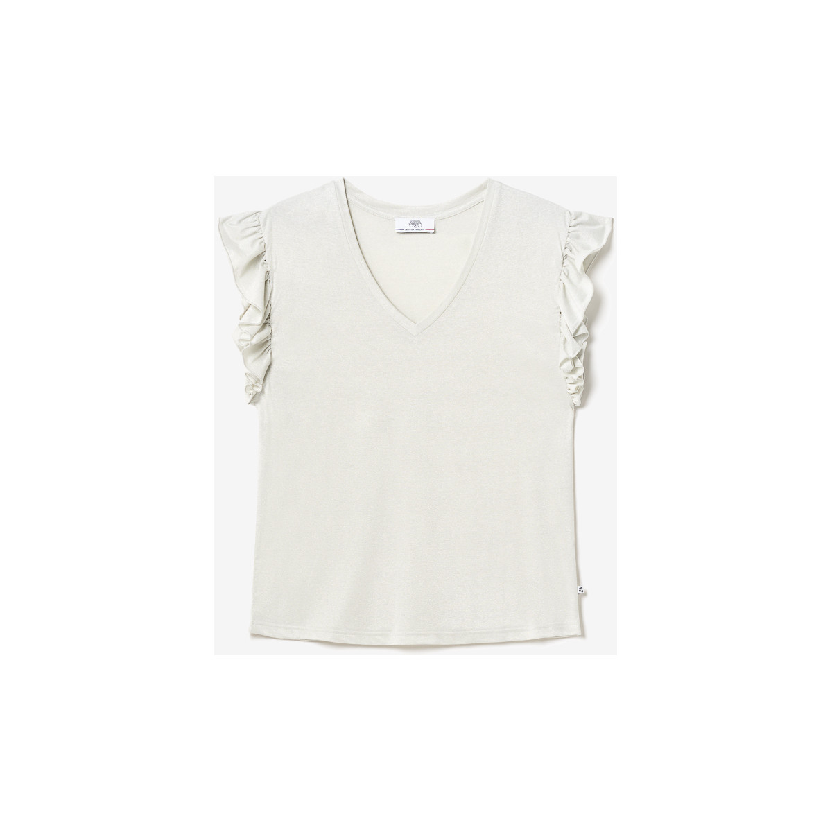 Vêtements Femme T-shirts & Polos Le Temps des Cerises Top ryls blanc irisé Blanc