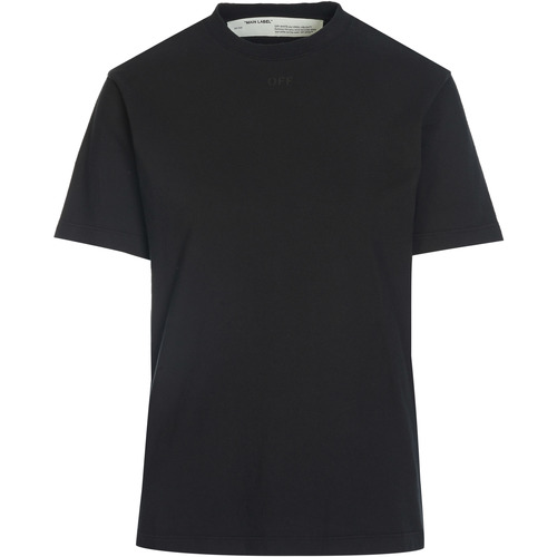 Vêtements Femme Pochettes / Sacoches Lawton 10107 Off-White T-shirt Noir