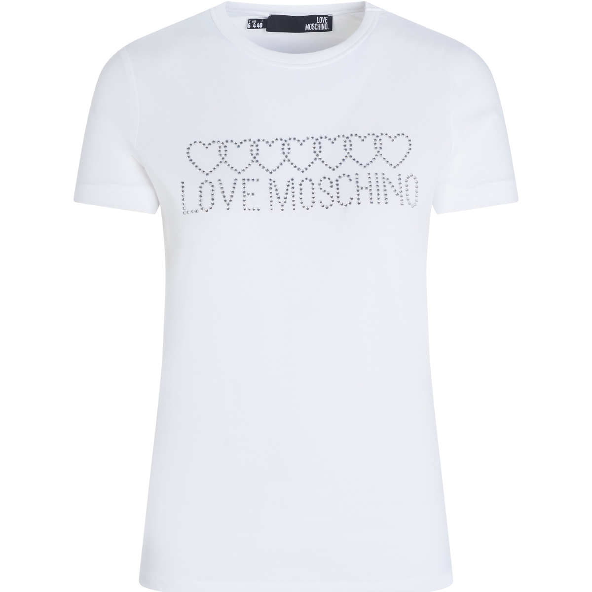 Vêtements Femme T-shirts manches courtes Love Moschino Haut Blanc