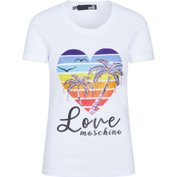 Vêtements Femme Débardeurs / T-shirts sans manche Love Moschino Топ Blanc