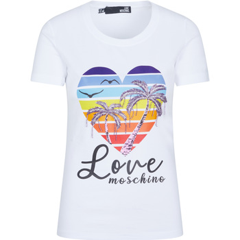 Vêtements Femme Débardeurs / T-shirts sans manche Love Moschino W4H1908E1951 Blanc