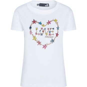 Vêtements Femme Débardeurs / T-shirts sans manche Love Moschino W4F302LE1951 Blanc