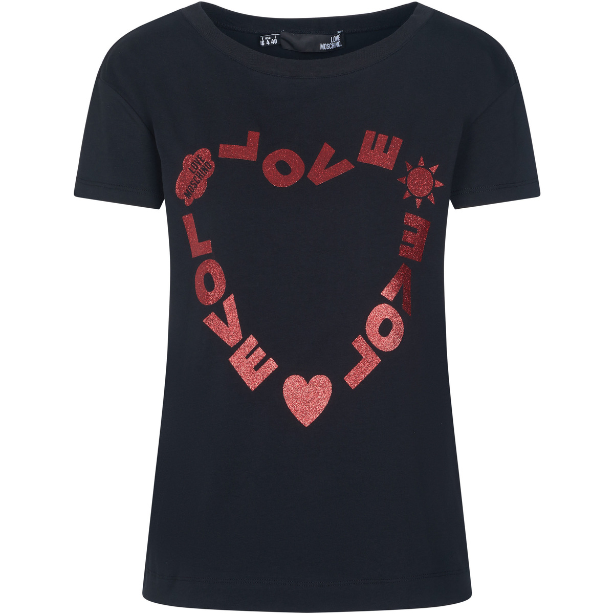 Vêtements Femme Débardeurs / T-shirts sans manche Love Moschino Топ Noir