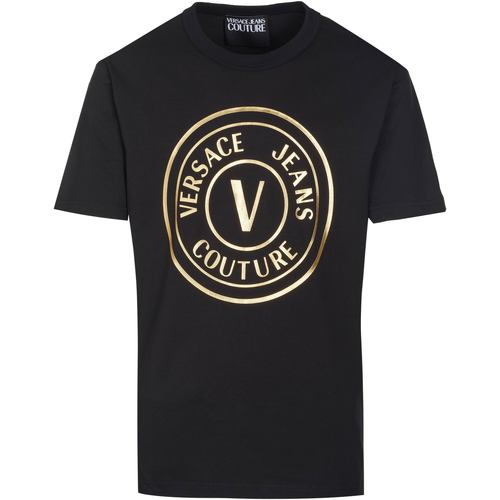 Vêtements Homme T-shirts manches courtes Versace Jeans Couture T-shirt Noir