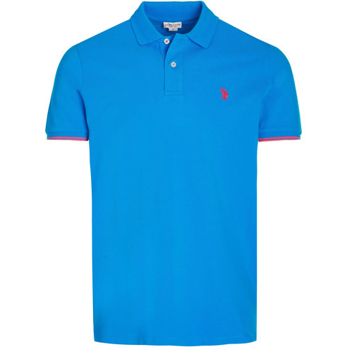 Vêtements Homme office-accessories men polo-shirts accessories Shirts U.S Polo Assn. U.S. Polo Assn. Polo Bleu