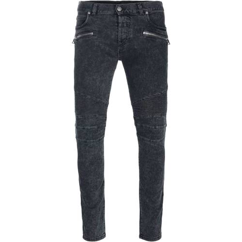 Vêtements Homme Jeans slim Balmain panelled Jeans Noir