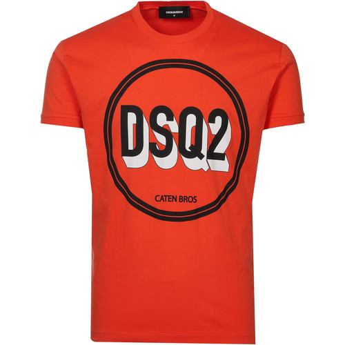 Vêtements Homme T-shirts manches courtes Dsquared T-shirt Orange
