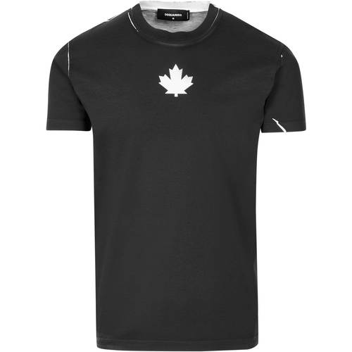 Vêtements Homme T-shirts New manches courtes Dsquared t-shirt Noir