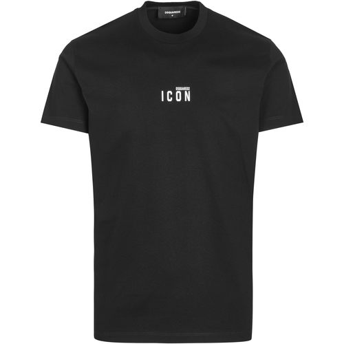 Vêtements Homme T-shirts New manches courtes Dsquared t-shirt Noir