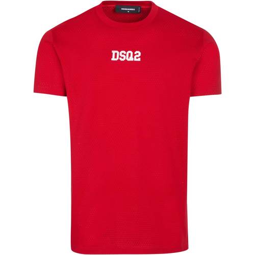 Vêtements Homme T-shirts New manches courtes Dsquared t-shirt Rouge