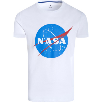 Vêtements Homme T-shirts manches courtes Nasa NASA08T Blanc