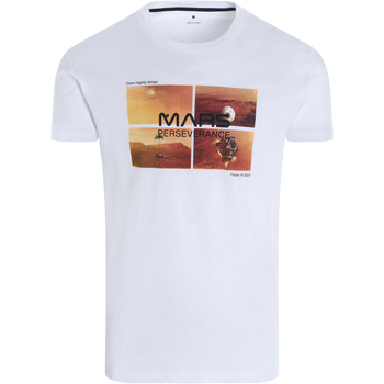 Vêtements Homme T-shirts manches courtes Nasa MARS07T Blanc