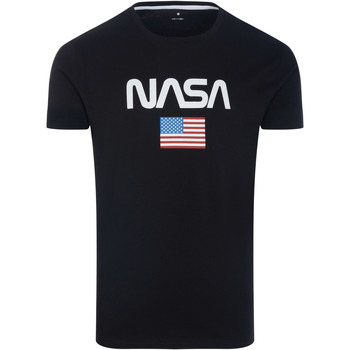Vêtements Homme T-shirts manches courtes Nasa NASA40T Noir