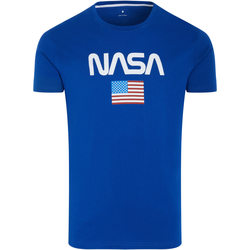 Vêtements Homme T-shirts manches courtes Nasa NASA40T Bleu