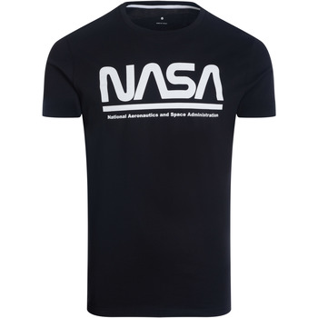 Vêtements Homme T-shirts manches courtes Nasa NASA01T Noir