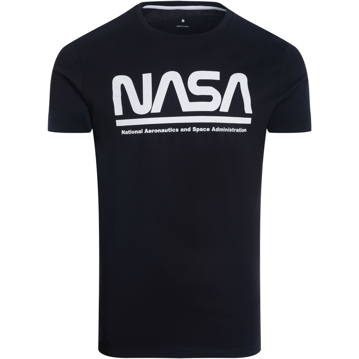 Vêtements Homme T-shirts manches courtes Nasa T-shirt F014 Noir