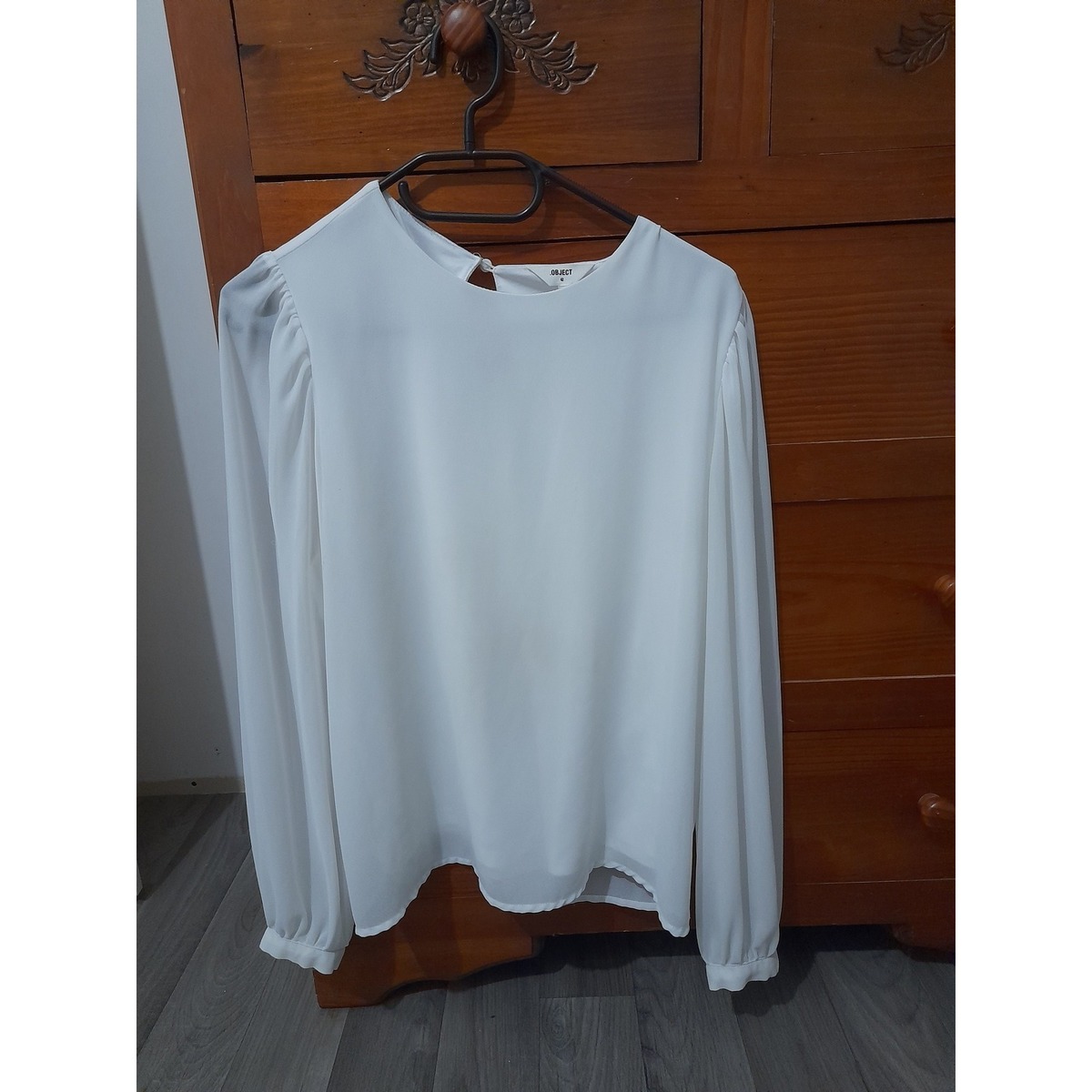 Vêtements Femme Tops / Blouses Object Blouse Blanc